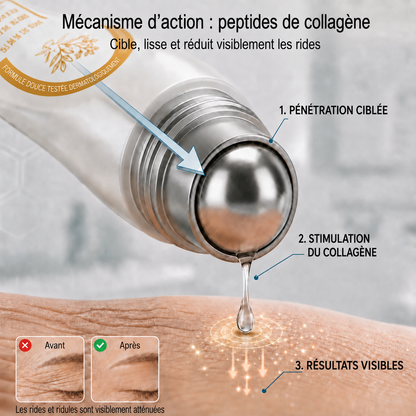 HISKIN® Golden Silk Protein Peptide Beauty Pen — Soin beauté ciblé pour les rides, le contour des yeux et les lèvres | Résultats visibles dès 3 jours ✨